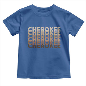 Vintage Cherokee Native Pride Stacked Typography Toddler T Shirt