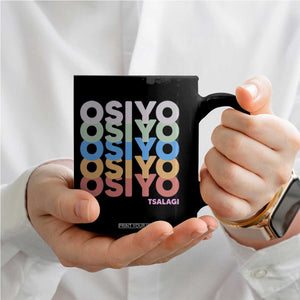 Osiyo Tsalagi Cherokee Native American Pride Coffee Mug Retro Stacked Typography