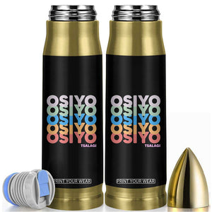 Osiyo Tsalagi Cherokee Native American Pride Bullet Tumbler Retro Stacked Typography