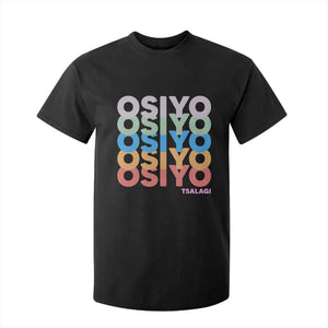 Osiyo Tsalagi Cherokee Native American Pride T Shirt For Kid Retro Stacked Typography