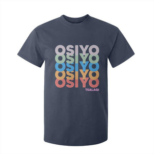 Osiyo Tsalagi Cherokee Native American Pride T Shirt For Kid Retro Stacked Typography
