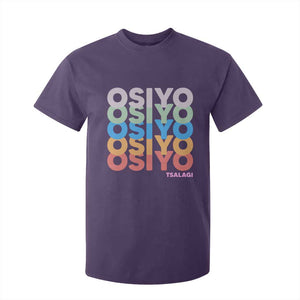 Osiyo Tsalagi Cherokee Native American Pride T Shirt For Kid Retro Stacked Typography