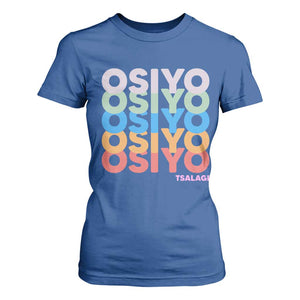 Osiyo Tsalagi Cherokee Native American Pride T Shirt For Women Retro Stacked Typography