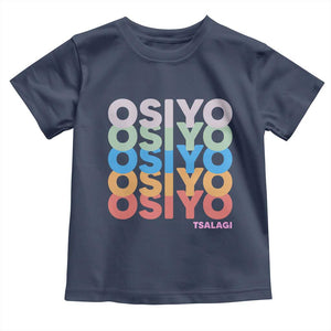 Osiyo Tsalagi Cherokee Native American Pride Toddler T Shirt Retro Stacked Typography