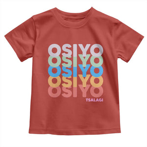 Osiyo Tsalagi Cherokee Native American Pride Toddler T Shirt Retro Stacked Typography