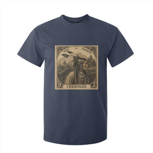 Cherokee Pride Strength T Shirt For Kid Native American Vintage Postage Stamp Graphic