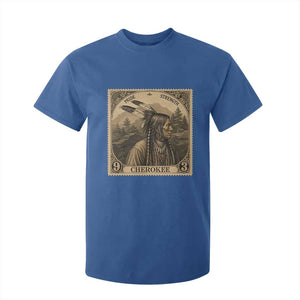 Cherokee Pride Strength T Shirt For Kid Native American Vintage Postage Stamp Graphic