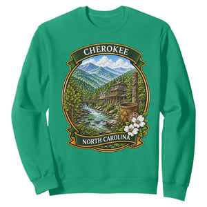 Vintage Great Smoky Mountains Sweatshirt Cherokee North Carolina Landscape