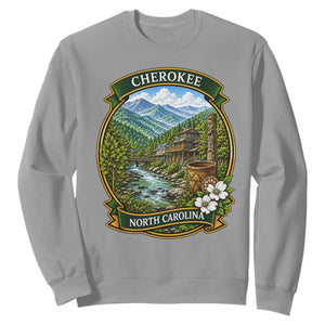 Vintage Great Smoky Mountains Sweatshirt Cherokee North Carolina Landscape