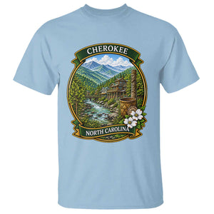 Vintage Great Smoky Mountains T Shirt Cherokee North Carolina Landscape