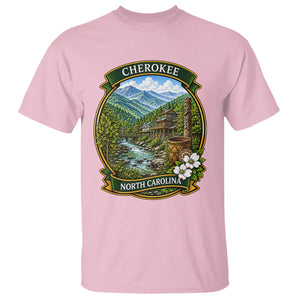 Vintage Great Smoky Mountains T Shirt Cherokee North Carolina Landscape