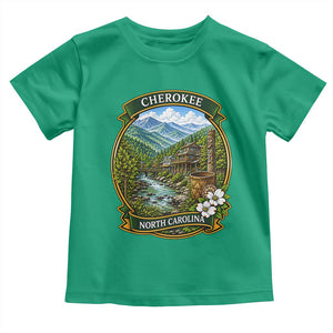Vintage Great Smoky Mountains Toddler T Shirt Cherokee North Carolina Landscape