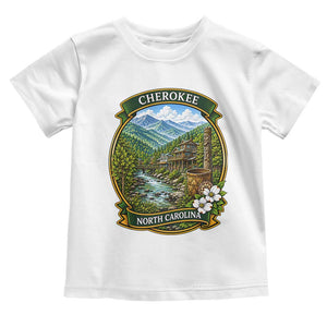 Vintage Great Smoky Mountains Toddler T Shirt Cherokee North Carolina Landscape
