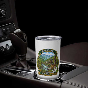 Vintage Great Smoky Mountains Tumbler Cup Cherokee North Carolina Landscape