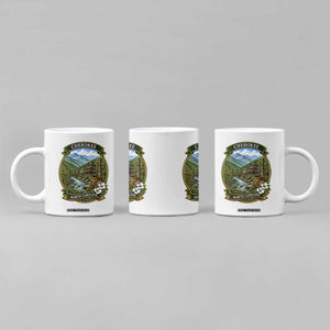 Vintage Great Smoky Mountains Coffee Mug Cherokee North Carolina Landscape