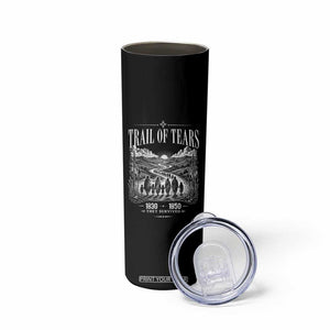 Cherokee History Native American Vintage Gift Skinny Tumbler They Survived Trail Of Tears