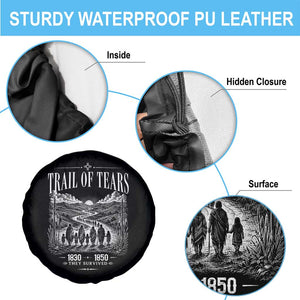 Cherokee History Native American Vintage Gift Spare Tire Cover They Survived Trail Of Tears