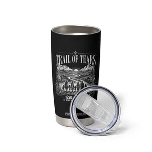 Cherokee History Native American Vintage Gift Tumbler Cup They Survived Trail Of Tears