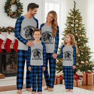 Never Underestimate A Woman With Cherokee Blood Plaid Pajama Set Native American Heritage Gift