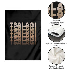 Cherokee Tsalagi Heritage Pride Stacked Typography Garden Flag