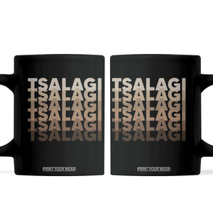 Cherokee Tsalagi Heritage Pride Stacked Typography Coffee Mug