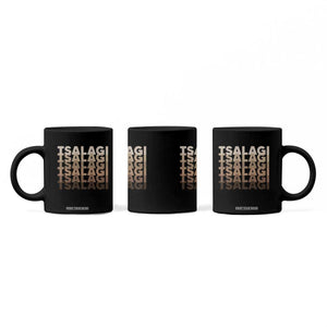Cherokee Tsalagi Heritage Pride Stacked Typography Coffee Mug