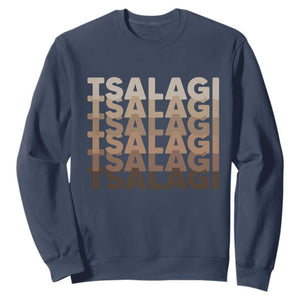 Cherokee Tsalagi Heritage Pride Stacked Typography Sweatshirt