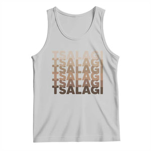 Cherokee Tsalagi Heritage Pride Stacked Typography Tank Top