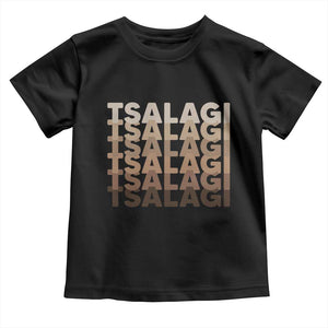 Cherokee Tsalagi Heritage Pride Stacked Typography Toddler T Shirt
