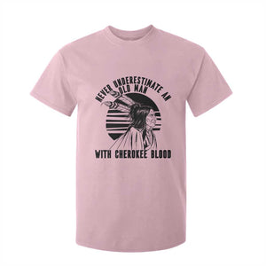 Never Underestimate An Old Man With Cherokee Blood T Shirt For Kid Native American Heritage Gift