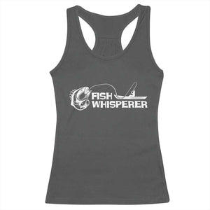 The Fish Whisperer Racerback Tank Top Funny Fishing Gift TS12 Dark Heather Print Your Wear