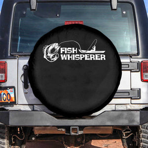 The Fish Whisperer Spare Tire Cover Funny Fishing Gift TS12 No hole Black Print Your Wear