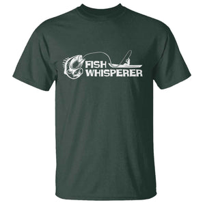 The Fish Whisperer T Shirt Funny Fishing Gift TS12 Dark Forest Green Print Your Wear