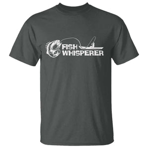 The Fish Whisperer T Shirt Funny Fishing Gift TS12 Dark Heather Print Your Wear