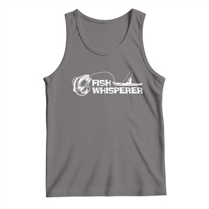 The Fish Whisperer Tank Top Funny Fishing Gift TS12 Deep Heather Print Your Wear