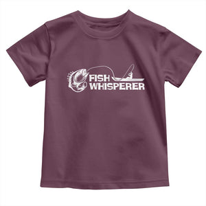 The Fish Whisperer Toddler T Shirt Funny Fishing Gift TS12 Maroon Print Your Wear