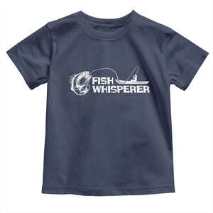The Fish Whisperer Toddler T Shirt Funny Fishing Gift TS12 Navy Print Your Wear