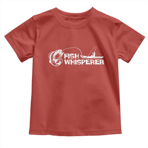 The Fish Whisperer Toddler T Shirt Funny Fishing Gift TS12 Red Print Your Wear