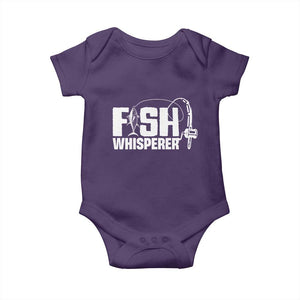 The Fish Whisperer Baby Onesie Fish Lover Humor TS12 Purple Print Your Wear