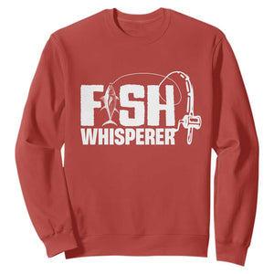 The Fish Whisperer Sweatshirt Fish Lover Humor TS12 Red Print Your Wear