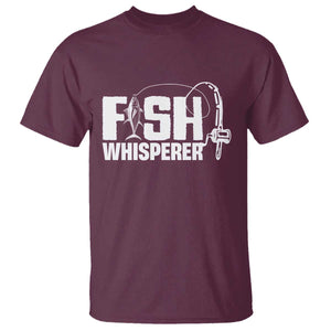 The Fish Whisperer T Shirt Fish Lover Humor TS12 Maroon Print Your Wear
