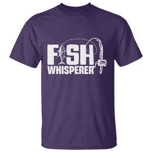 The Fish Whisperer T Shirt Fish Lover Humor TS12 Purple Print Your Wear