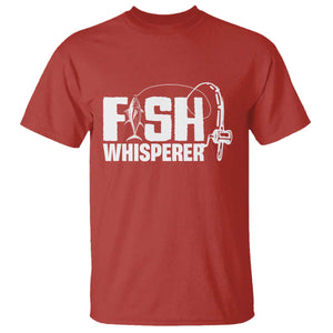 The Fish Whisperer T Shirt Fish Lover Humor TS12 Red Print Your Wear