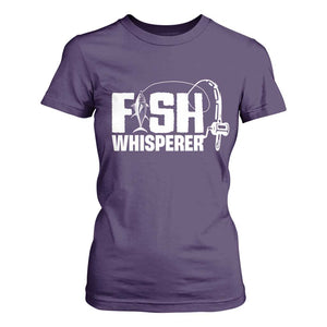 The Fish Whisperer T Shirt For Women Fish Lover Humor TS12 Purple Print Your Wear