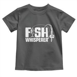 The Fish Whisperer Toddler T Shirt Fish Lover Humor TS12 Dark Heather Print Your Wear