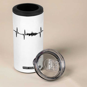 Fish And Forest Fishing Lover Heartbeat Gift 4 in 1 Can Cooler Tumbler TS12 Print Your Wear