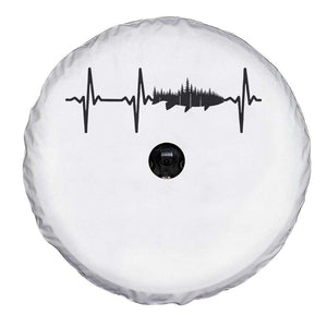 Fish And Forest Fishing Lover Heartbeat Gift Spare Tire Cover TS12 Print Your Wear