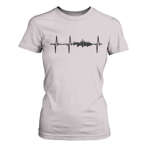 Fish And Forest Fishing Lover Heartbeat Gift T Shirt For Women TS12 Ice Gray Print Your Wear