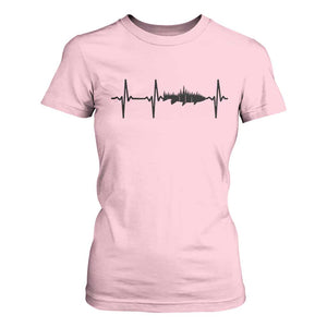Fish And Forest Fishing Lover Heartbeat Gift T Shirt For Women TS12 Light Pink Print Your Wear