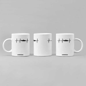 Fish And Forest Fishing Lover Heartbeat Gift Coffee Mug TS12 Print Your Wear
